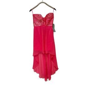 ViNTaGe Y2K Pink & Gold Sequin Hi-Low Fairy Dress 11/12